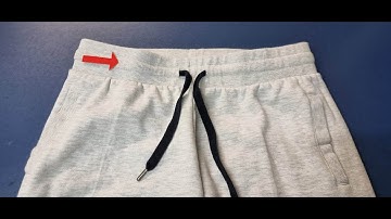 How to make elastic waistband bigger or smaller on Fleece Joggers pants