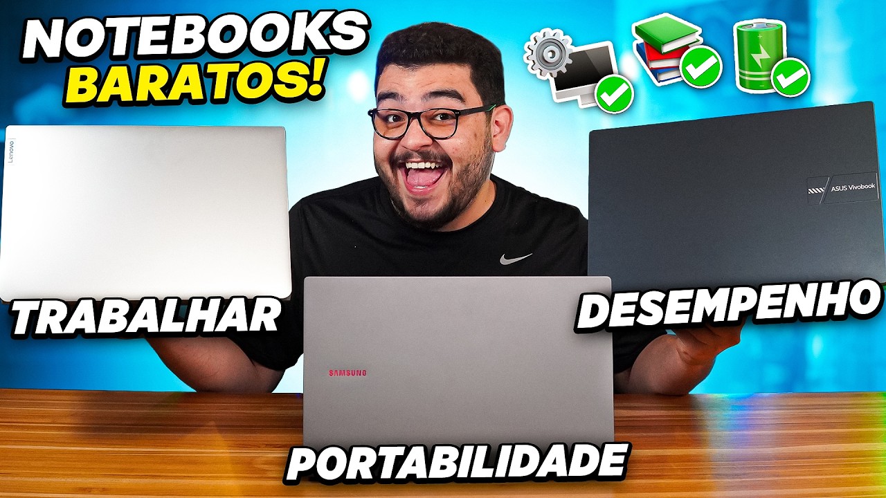 Melhores Notebooks Custo-Benefício para Estudo e Trabalho em 2026 - YouTube
