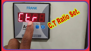 How to set. c.t ratio  FRANK EPM-4D ammeter|frank ammeter