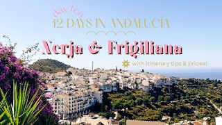 Nerja & Frigiliana Travel Vlog | 12 Days in Andalucía (DAY 10) 🩵🌺