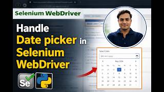Date Picker Automation in Selenium Python 🔥 | Handle Calendar Popups Easily! #selenium #python