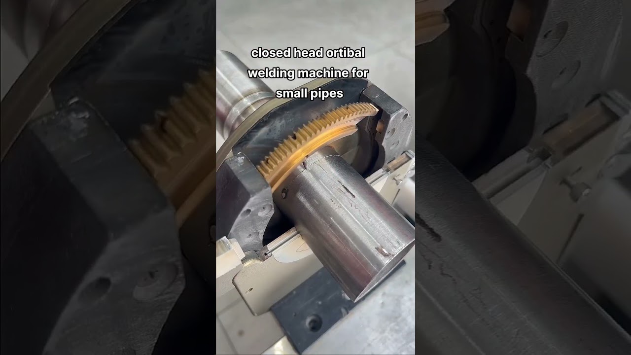 closed head orbital welding machine for small pipes