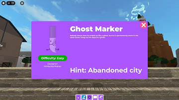 ROBLOX  - NEW - How to get GHOST MARKER BADGE in FIND THE MARKERS !