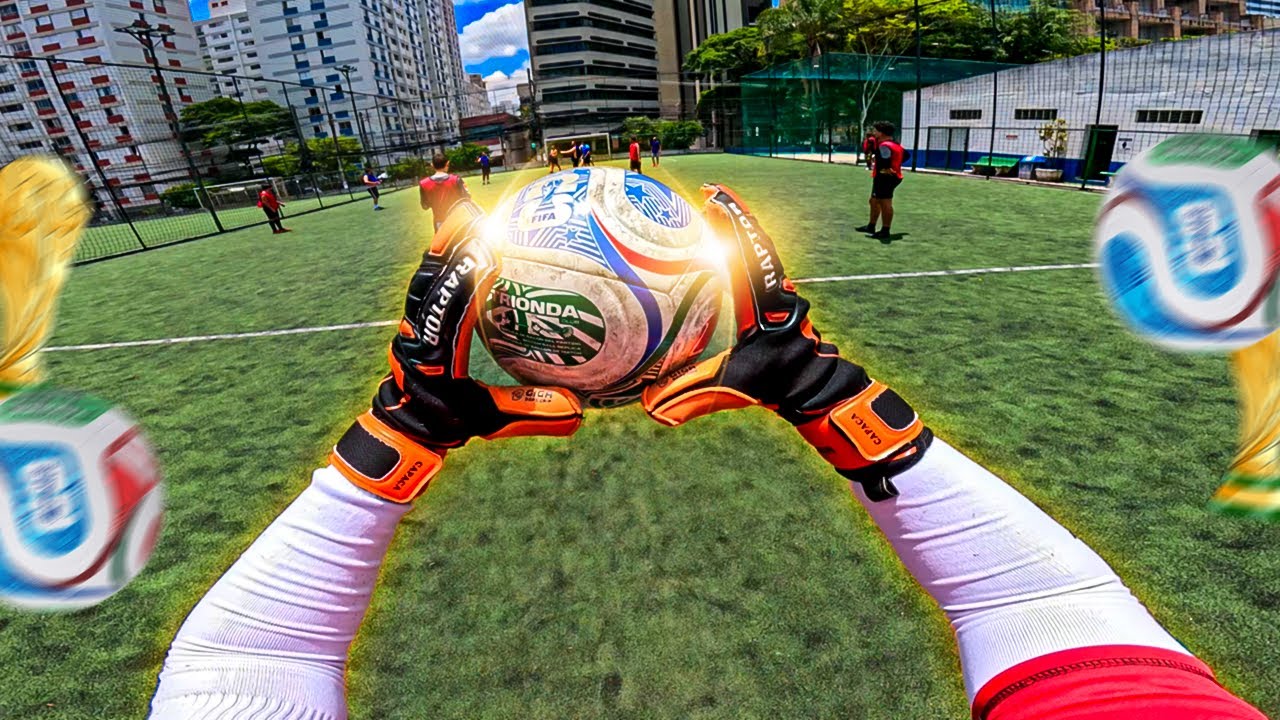A VISÃO DO GOLEIRO JOGANDO COM A NOVA BOLA DA COPA! TRIONDA!