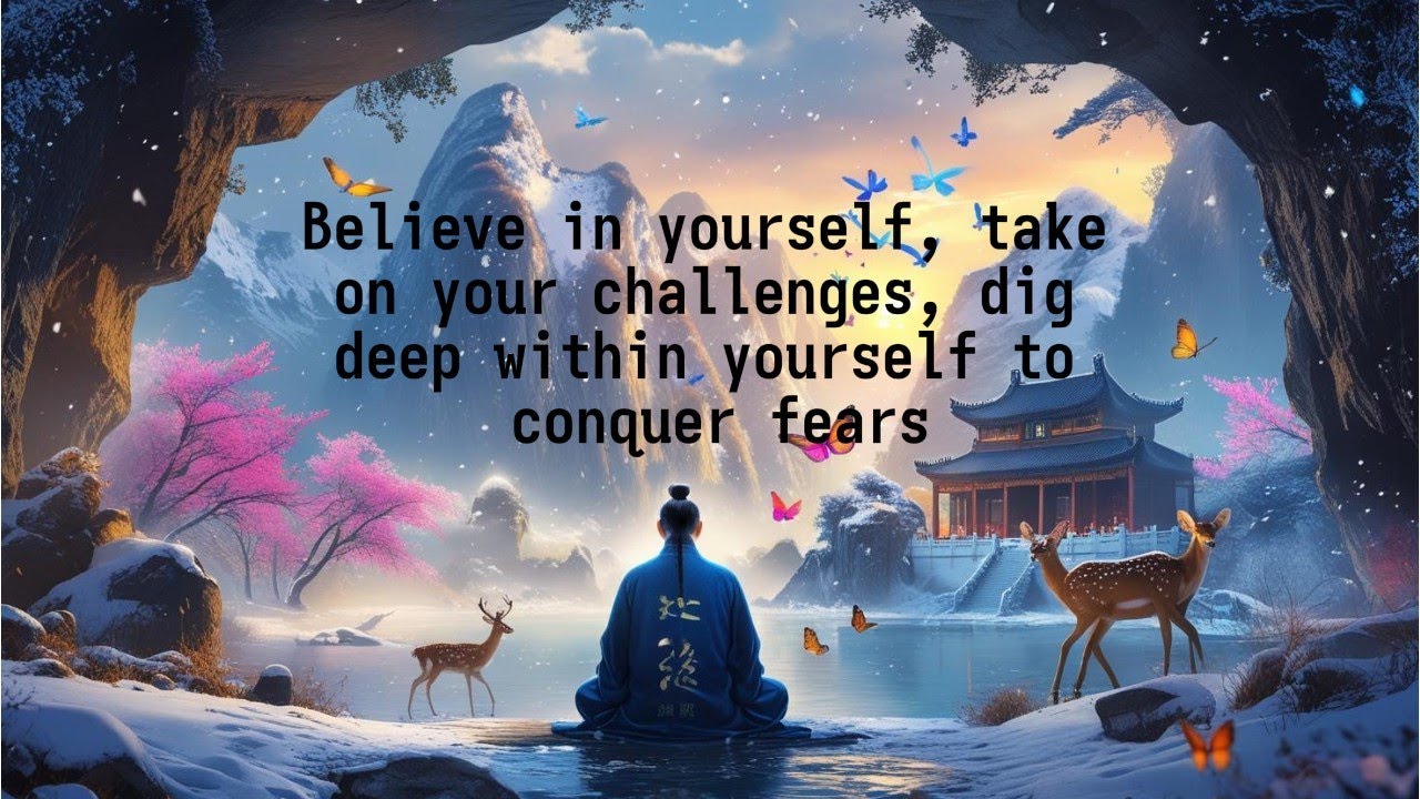 Believe in yourself, take on your challenges, dig deep within yourself ...