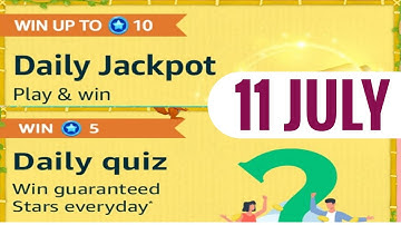 Amazon Funzone Stars Quiz Answers | Amazon Quiz Today | 11 July 2022