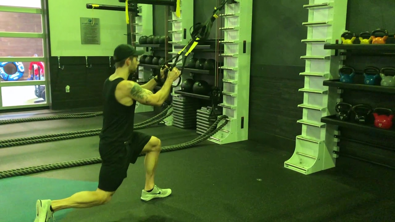 TRX Alternating Reverse Lunge - YouTube