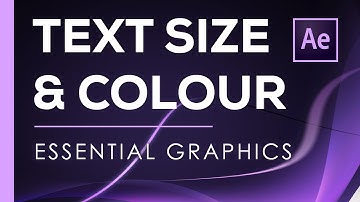 Changing Text Size And Colour - Adobe Essential Graphics