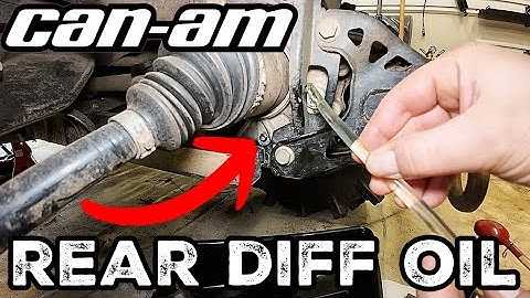 How to Change Can-Am Outlander Rear Differential Fluid and Prevent Failure - 2023 1000 XMR