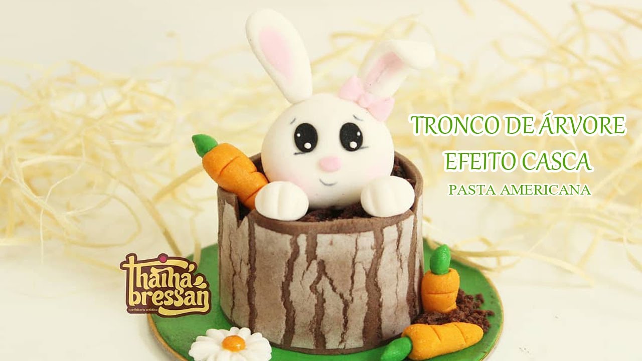 Tronco de árvore - pasta americana doces personalizado