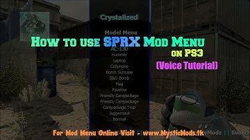 How to use MOD Menus on PS3 SPRX