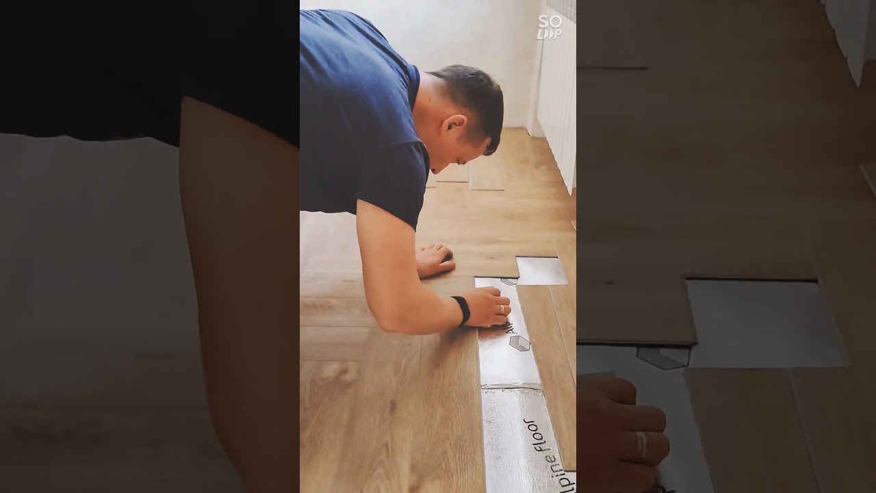 монтаж SPC ёлочка Alpine Floor Parquet Light