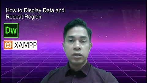 How to display data and repeat region in website.