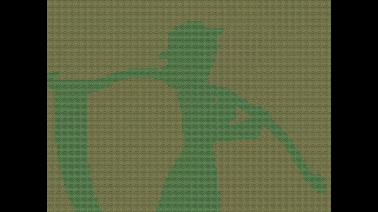 Bad Apple but it's a brick wall