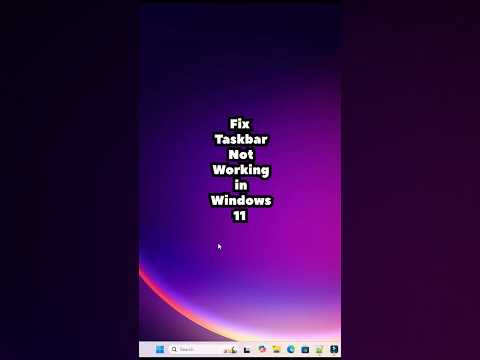 Fix Taskbar Not Working in Windows 11