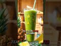 Pineapple and green tea smoothie for Weight Loss