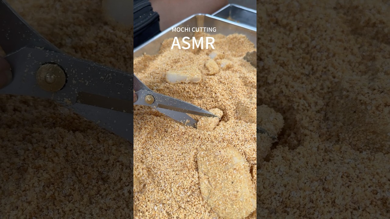 No background music—just the soft cuts of fresh mochi 🍡A little therapy for your mind & soul 🧘‍♀️