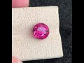 5.39 Carats Attractive Hot Pink Garnet Gemstone with Round Cut, Umbalite Tanzania Garnet