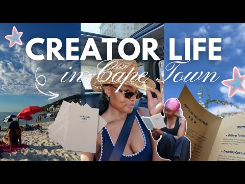 LIFE AS A CONTENT CREATOR IN CAPE TOWN 🌊: beach days and behind the scenes of starting a business 💌