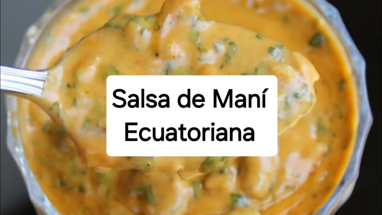 No tires el Maní/ Haz esta rica salsa Ecuatoriana para acompañar con todo