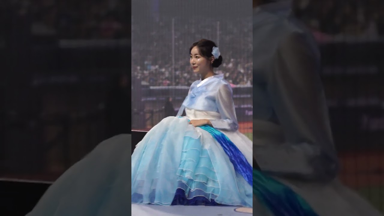 小安賽後韓服舞蹈表演#安芝儇 #안지현 #台鋼雄鷹 #台鋼雄鷹啦啦隊 台湾プロ野球チア #wingstars #チアリーディングの女の子 안지현 2025/9/26