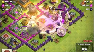 Clash of Clans - TH8 Strategy - GIWIPE - 1536 dark elixir & 500k+ gold/elixir - OLD FOXES