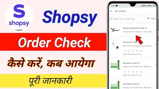 How to check your order on Shopsy / How to check your order on Shopsy screenshot 1