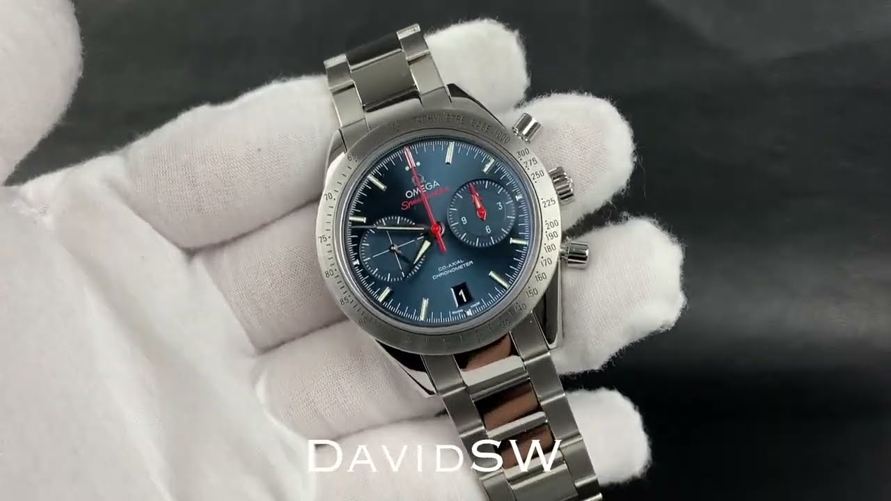 Omega Speedmaster '57 Chronograph 41mm Blue Automatic DavidSW