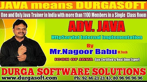 Adv Java || "HttpServlet Internal Implementation" || by Nagoor Babu Sir