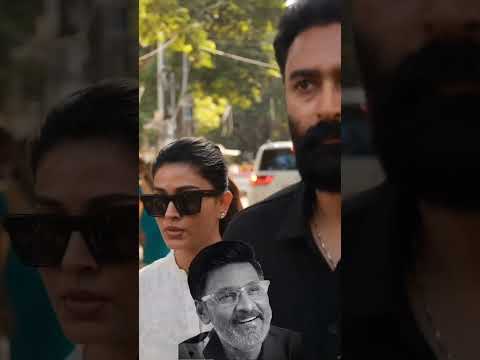 RIP To the legend Bhagyaraj Sir 🙏🌷 #snehaprasanna pays last respects to the Genius Bhagyaraj sir 🙏