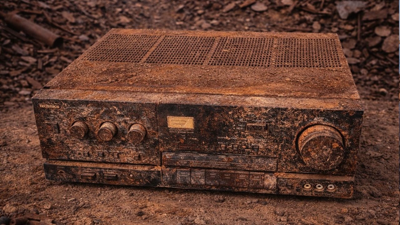 Vintage TECHNICS Amplifier Restoration Broken Old Broken Japanese - Repair Antique audio amplifier