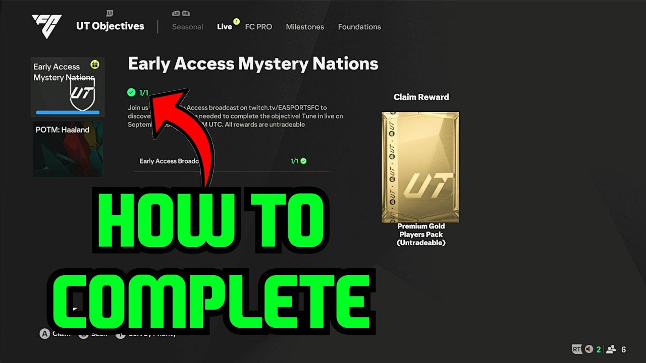 How to COMPLETE EARLY ACCESS MYSTERY NATIONS Objective FC 25 YouTube