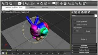 Shattering a hi-poly model with Pulldownit in MAX