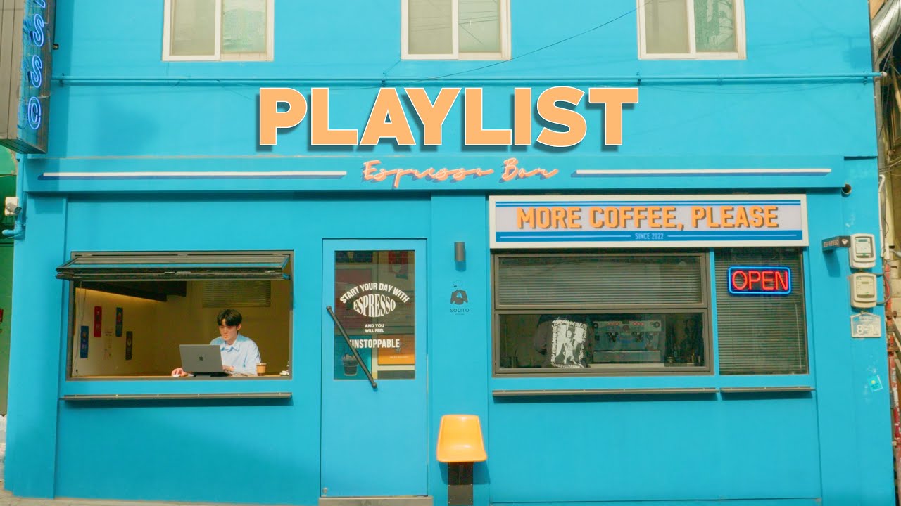 𝐏𝐥𝐚𝐲𝐥𝐢𝐬𝐭 At a cafe in Korea with Wes Anderson's sentiments l Groove ...