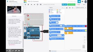 004 TINKERCAD ARDUINO Circuit design RGB LED Color Mixing   Tinkercad