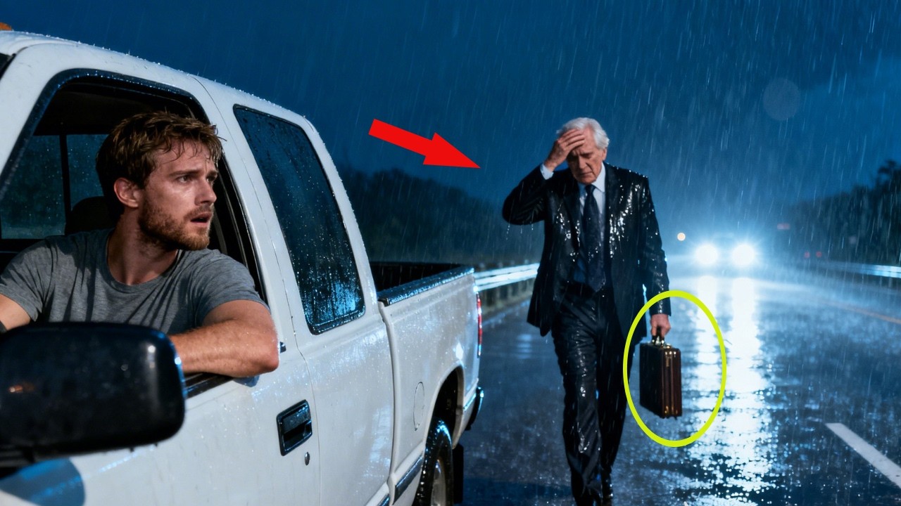 Single Dad Saved an Old Man in the Rain… Next Day the Old Man Destroyed His Cruel Boss