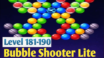 Bubble Shooter Lite Level 181-190 Puzzle Game Fun game Androidios Gameplays & Walkthrough