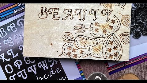 Metal Stencil Techniques for Cardmaking & Woodburning | @cisvolk - #Alinacutle® #AlinaCraft