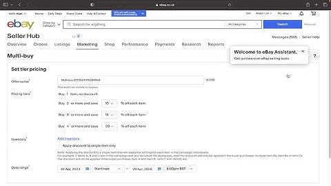 How to Add Multi-Buy Discounts to Your Listings on Ebay