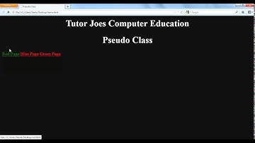 Pseudo Class In CSS Tamil