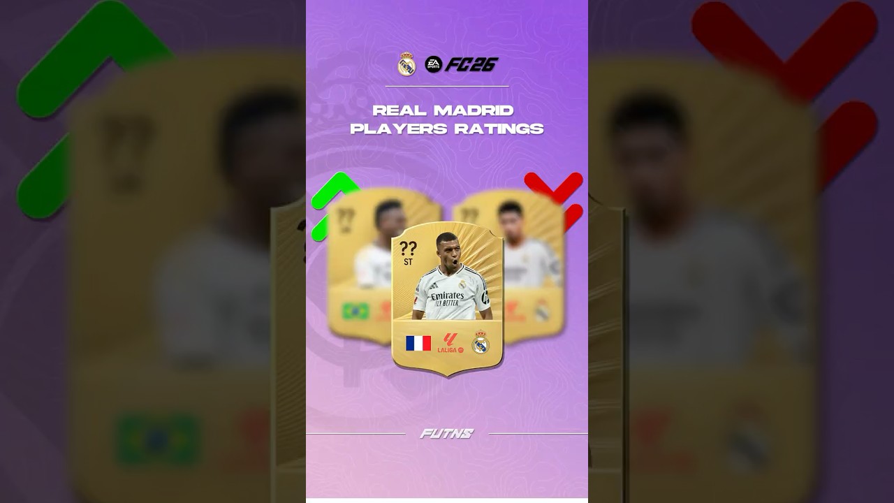 📊🔥 Real Madrid Player Ratings in FC 26! 