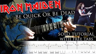 Iron Maiden - Be Quick Or Be Dead Janick Gerss Solo Lesson (With Tablatures And Backing Tracks)