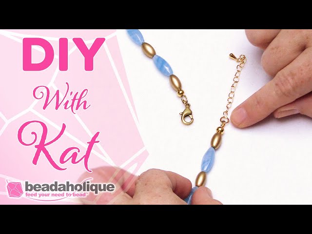 Jewelry Tutorial: How to Make a Chain and Crystal Bead Necklace 