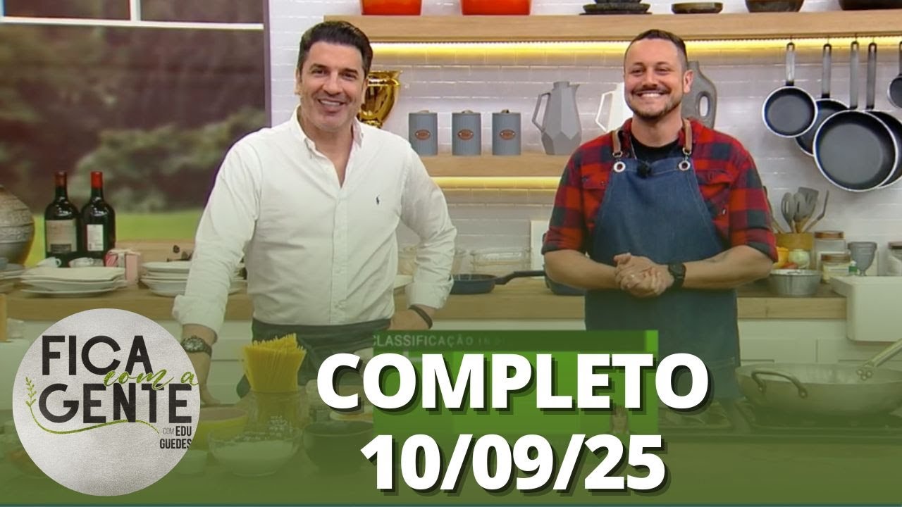 Fica com a Gente: Gelado de morango; Suspiro decorativos e mais (10/09/25) | Completo