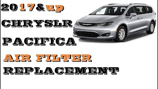 How to change replace Air filter in 2017-2023 Chrysler pacifica