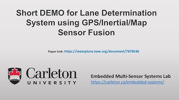 Lane Determination System using GPS/Inertial/Map Sensor Fusion