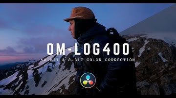 COLOR CORRECT OM-Log 400 | 8-bit & 10-bit Footage | Resolve 17 Beginner  Crash Course