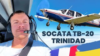 Flight from Ukraine to France with SOCATA TB-20 TRINIDAD. August 2021.