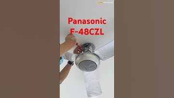 Quạt trần Panasonic f-48czl trần thả ty sắt lắp thế nào