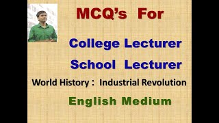 Industrial revolution mcq|world history industrial revolution|world history questions